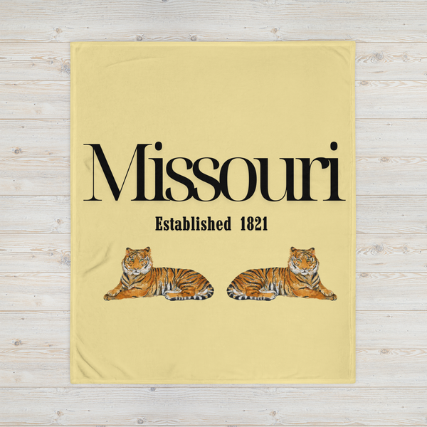 Missouri Tiger Set Blanket