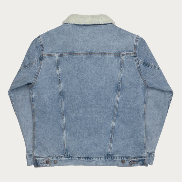 Unisex City Circle denim sherpa jacket