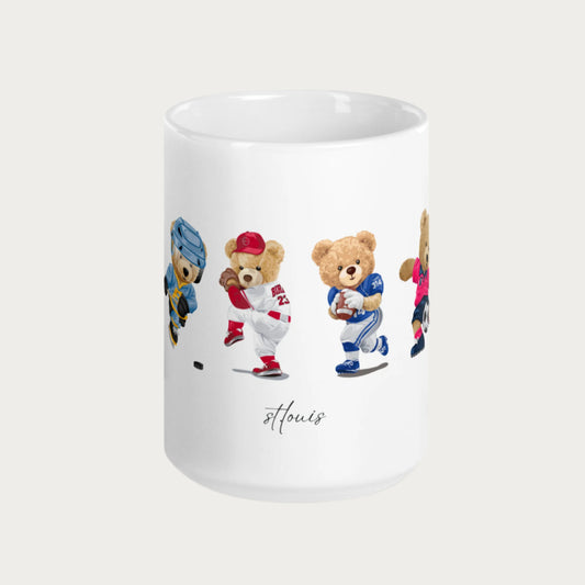 Sporty Bears White glossy 15oz Mug