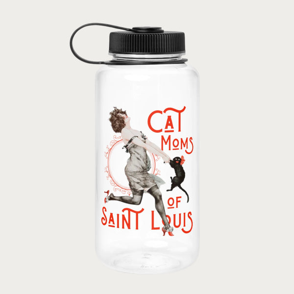 Cat Moms Wide mouth plastic water bottle