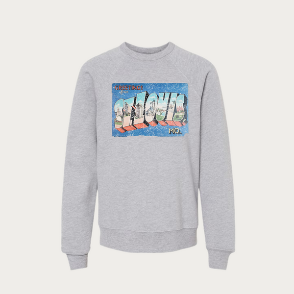 Greetings From St. Louis Postcard Youth Crewneck